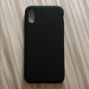 iPhone X Matte Black Jelly Phone Case